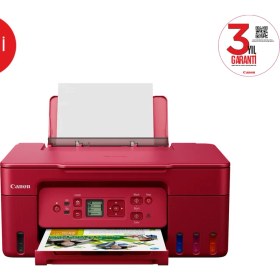 Resim Canon PIXMA G3470 Çok Fonksiyonlu Renkli Mürekkep Tanklı Kırmızı Yazıcı/Tarama + Fotokopi/Wifi (Canon Eurasia Garantili) 
