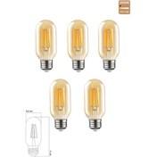 Resim Rustik Led Ampul 6w 2500k E27 Gün Işığı Erd-45 