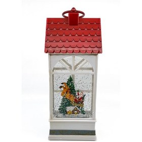 Resim Işıklı Ve Müzikli Kar Küresi - Noel Baba Ve Geyikleri 