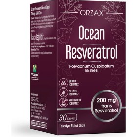 Resim Orzax Ocean Resveratrol 200 mg 30 Kapsül 
