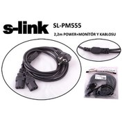 Resim S-Link Sl-Pm55 2.2M Power/Monitör Y Kablo 