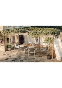 Resim Onyx Bahçe & Balkon Masa Takımı Krem 