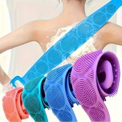 Resim Seçilebilecek 3 renk, silikon uzun saplı kaymaz banyo fırçası, ergonomik sırt ovma sihirli aleti, hassas tüm vücut için derin temizlik fırçası Açık Bej, banyoda asılan çift amaçlı vücut fırçası 