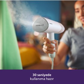Resim Philips 3000 Serisi Buharlı Düzleştirici, 1000W, 20g/dk Sürekli Buhar, 30 Saniyede Hazır, STH3020/10 