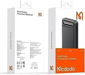 Resim Mcdodo MC-4432 20.000 mAh LED Ekranlı 10.5W Siyah Powerbank 