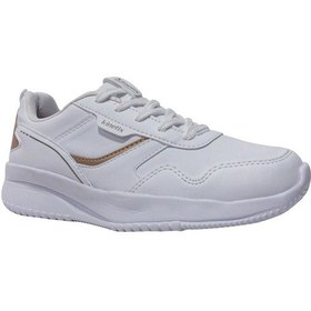 Resim Kinetix Beyaz Altın Bağcıklı Running Sneaker Spor Ayakkabı Beyaz 