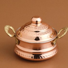 Resim Karaca Alacahöyük Bakır Mini Güveç 8 cm 