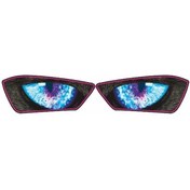 Resim Yamaha R25 Uyumlu Far Sticker 002 Çok Renkli 