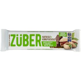 Resim ZÜBER Antep Fıstıklı Kakaolu Meyve Bar 40g 