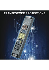 Resim Vkemall Led Şeritleri İçin 24v 400w Alüminyum Gövde Güç Kaynağı - Ac190-240v'dan Dc'ye Dönüştürücü, Isı Dağıtımı Ve Güvenlik Korumalarıyla 