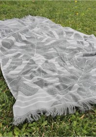 Resim %100 Pamuk Jakarlı Desenli 90x160 Cm Plaj Havlusu Baveno 