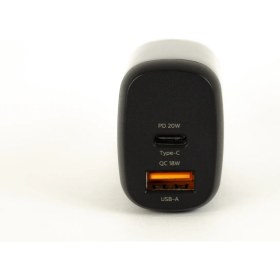 Resim Philips 38W DLP4326 Hızlı Şarj Aleti Usba 18W ve Type-C 20W Çift Çıkışlı Başlık Siyah 
