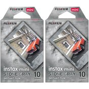 Resim Fujifilm Instax Mini Stone Gray 10x2 Film Seti 