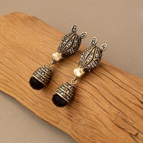 Resim 1 Çift Vintage Kraliyet Tarzı Zebra Ağır İş Küpeleri, Moda Dangle Drop Tasarımı, Paslanmaz Çelik Postlu Çinko Alaşımlı, Günlük Giyim ve Hediye Verme İçin Uygun, Tüm Mevsim Aksesuarı 