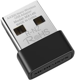 Resim Mercusys MA14N | AX300 Mbps Nano USB Wi‑Fi 6 Adaptör | Kolay Kurulum | Windows & Linux Uyumlu | Tak‑Çalıştır 