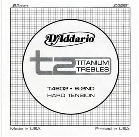 Resim D'Addario T4602 T2 Series Klasik Gitar Tek Teli - 2. Tel Si/B (Aksesuar) | Yüksek Yoğunluklu Titanium Materyal, Berrak Ses Sinyali, Dengeli Tansiyon ve Uzun Ömürlü Performans 