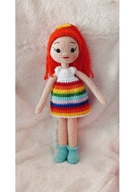 Resim Eda Bebek Amigurumi Organik Örgü Oyuncak 