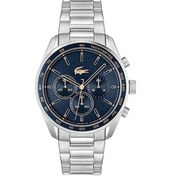 Resim Lacoste 2011380 Quartz Çelik Gri Mavi Kadran 42 Mm Erkek Kol Saati 
