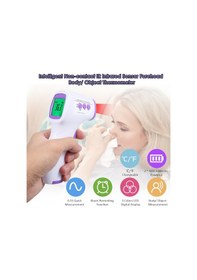 Resim Yaleker Hızlı Ölçüm İçin Kızılötesi Alın Termometresi Sıcaklık Modu Geçişli, Led Ekranlı, Ergonomik Tasarım, Mor Renk 