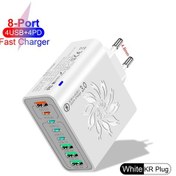 Resim 65 W Usb C Şarj Cihazı Çok Bağlantı Noktalı Tip C Pd Hızlı Şarj Cep Telefonu Kr White 02 