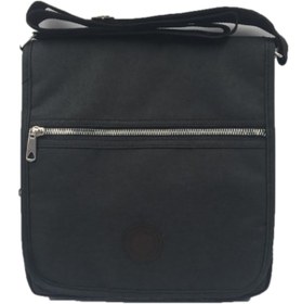 Resim bizoon Unisex Siyah Postacı Çanta 25x25 
