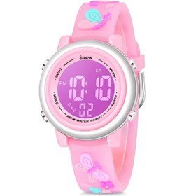 Resim Kız Erkek Çocuklar İçin Dijital Saatler 3d Sevimli Çizgi Film Işıklar Su Geçirmez Spor Elektronik Kol Saati Diğer 