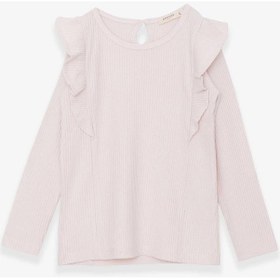 Resim Breeze Kız Çocuk Bluz Fırfırlı 6-12 Yaş, Krem Krem 