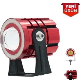 Resim 9-80v 50w 2'li Mercekli Mini Led Projektör- Off Road Projektör K12 - Mavi 