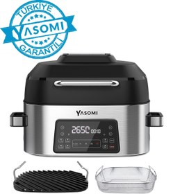 Resim Yasomi Y75 6.2 lt Yağsız Airfryer Siyah - Gri 