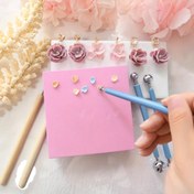 Resim 10.01 * 10.01 cm Yumuşak Kil Çiçek Yapma Yumuşak Ped Yapışmaz Yumuşak Kil Çiçek Yapma Aracı Süsleme Ekranı Yumuşak Ped DIY Yapımı Yardımcı Yumuşak Ped Yeniden Kullanılabilir, Takı Yapım Kiti 
