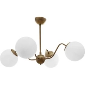 Resim Begüsa Karmen 4lü Eski̇tme- Beyaz Glop Camlı Avi̇ze 