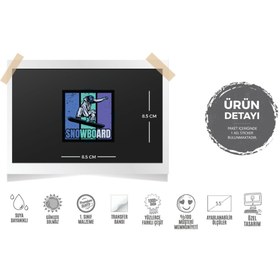 Resim Bay Etiket Hbg90 Snowboard Yazili Etiket 
