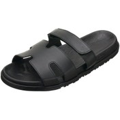 Resim 45-46-47-48-49-50 Numara Paşa108 Siyah Dana Derisi Erkek Sandalet Terlik Dana Derisi Rahat Kalıp Şık Tasarım Yeni Sezon Siyah 