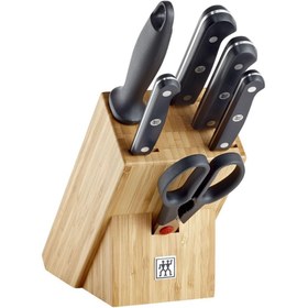 Resim 361310020 7 Parça Blok Bıçak Seti - Bambu Bloklu 
