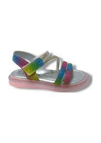Resim Arzen Bebe 231-25 Anatomik Simli Taşlı Cırtlı Kız Çocuk Sandalet 26-30 Renkli 
