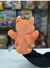 Resim Peluş 25 Cm El Kuklası Turuncu Tilki Çok Renkli 