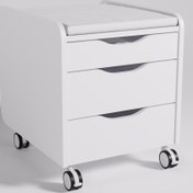 Resim Creo Mobili Öğrenciler İçin Çekmeceli Keson, Ekstra Depolama Alanı - Taşıma kap. 100kg, Beyaz/Beyaz - Sirius 