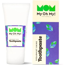 Resim My Oh My-Spearmint Shine | Organik Tatlı Nane Uçucu Yağlı Florürlü Çocuk Diş Macunu 