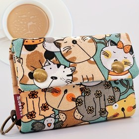 Resim Kadınlar için Japon Anime Tarzı Kedi & Çiçekli çanta - Bej/Turkuaz/Turuncu/Siyah/Beyaz/Gri, Çıtçıtlı El Çantası Cüzdan, Dayanıklı Kadın ve Unisex Çanta, Günlük & Seyahat Arkadaşı, Sevimli Çanta, Fantezi Aksesuar, Canlı Renkler, Polyester Astarlı, Karikatür Hayvan Baskılı, Hafif Tote, Günlük Kullanım İçin Tote, Anime Severler 