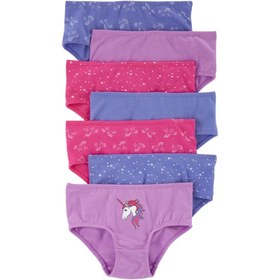 Resim Carter's Küçük Kız Çocuk Külot 7’li Set - Mor-Pembe / 2-3 Yaş 