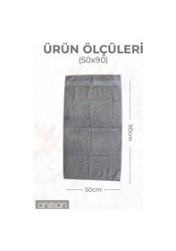 Resim 6'lı Boncuk Bej El Havlusu - 50x90 Cm, 225 Gr, %100 Pamuk, Spa Ve Otel Havlusu, Günlük Kullanıma Uygun Bej 