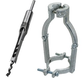 Resim Rox Wood 0271 Kare Delik Zıvana Adaptörü (10 mm Matkap Uçlu) 