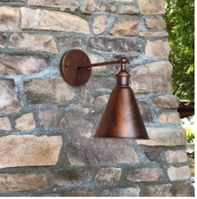 Resim Riolight Retro Bakır Eskitme Metal Aplik Eskitme 