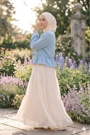 Resim CNG MODA Önü Bağlamalı Fırfırlı Kimono Gömlek 