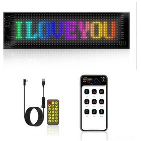 Resim Padalink Araç Arka Camı İçin App Kontrollü Tam Renkli Led Ekran, Ip65 Suya Dayanıklı, Esnek Ve Taşınabilir 