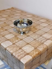 Resim Elyaflı Pvc Muşamba - Desenli Silinebilir Masa Örtüsü 02mrl159a Renkli 