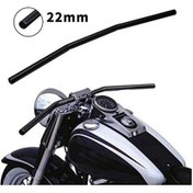 Resim Didadodo 7/8 Inç Motosiklet Gidon 22mm Siyah Sürükle Saight Bar, Altın Kaplama Altın 