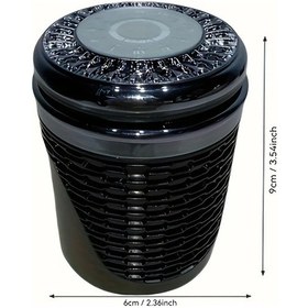 Resim Chuangyinshop Universal Araç Çakmaklık Siyah Yüksek Gece Aydınlatmalı Sigara İzmaritliği 36v Pil İle 