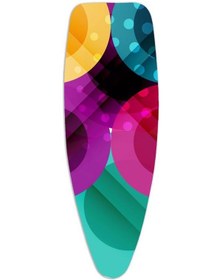 Resim Gercella Luxury Rainbow Ütü Masası Kılıfı Bezi Örtüsü 