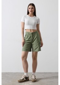 Resim Cargo Cepli Şort - Haki Haki 